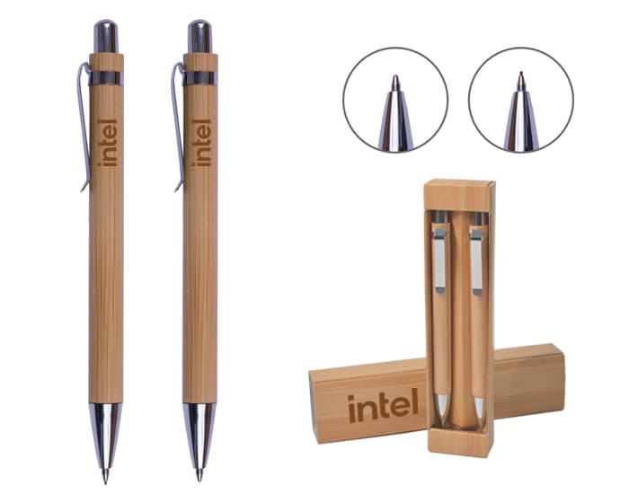 SET BOLIGRAFO Y LAPICERO ECOLOGICO HAITI - Artículo Promocional Personalizado