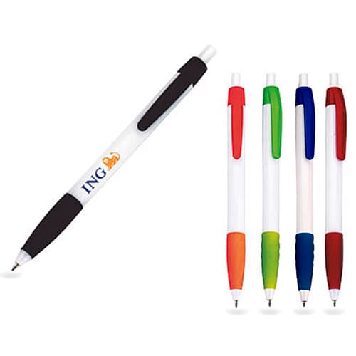 BOLIGRAFO PLASTICO GRIP DE GOMA - Artículo Promocional Personalizado