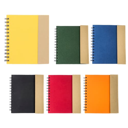 LIBRETA ECOLOGICA DE CARTON CON ESPIRAL - Artículo Promocional Personalizado