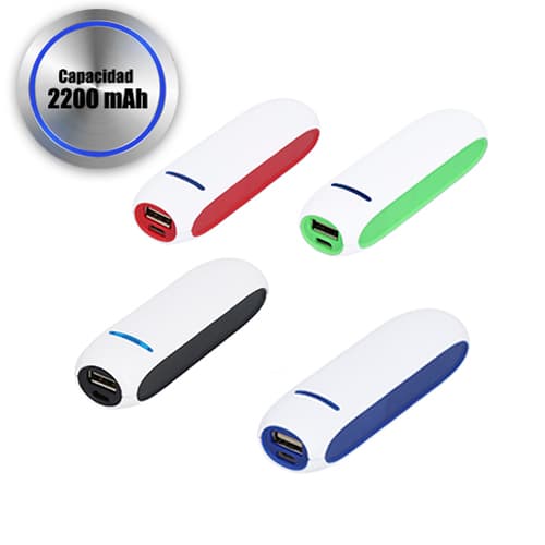 BATERIA PORTATIL DE PLASTICO - Artículo Promocional Personalizado