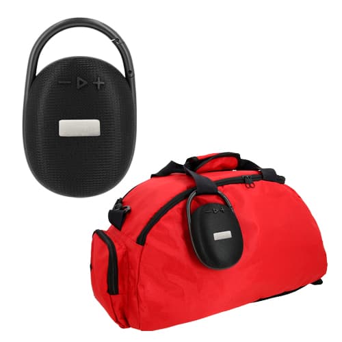 BOCINA BLUETOOTH CON ASA CURT - Artículo Promocional Personalizado