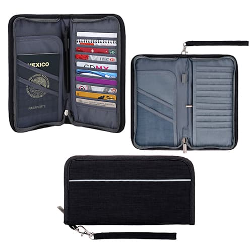 PORTA PASAPORTES DE POLIESTER - Artículo Promocional Personalizado