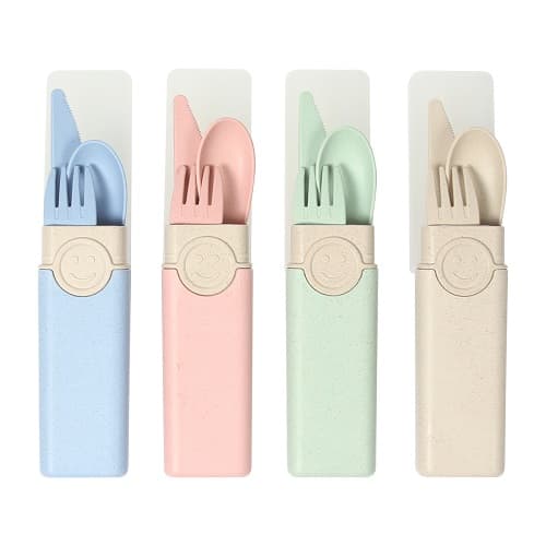 SET CUBIERTOS FIBRA DE TRIGO - Artículo Promocional Personalizado